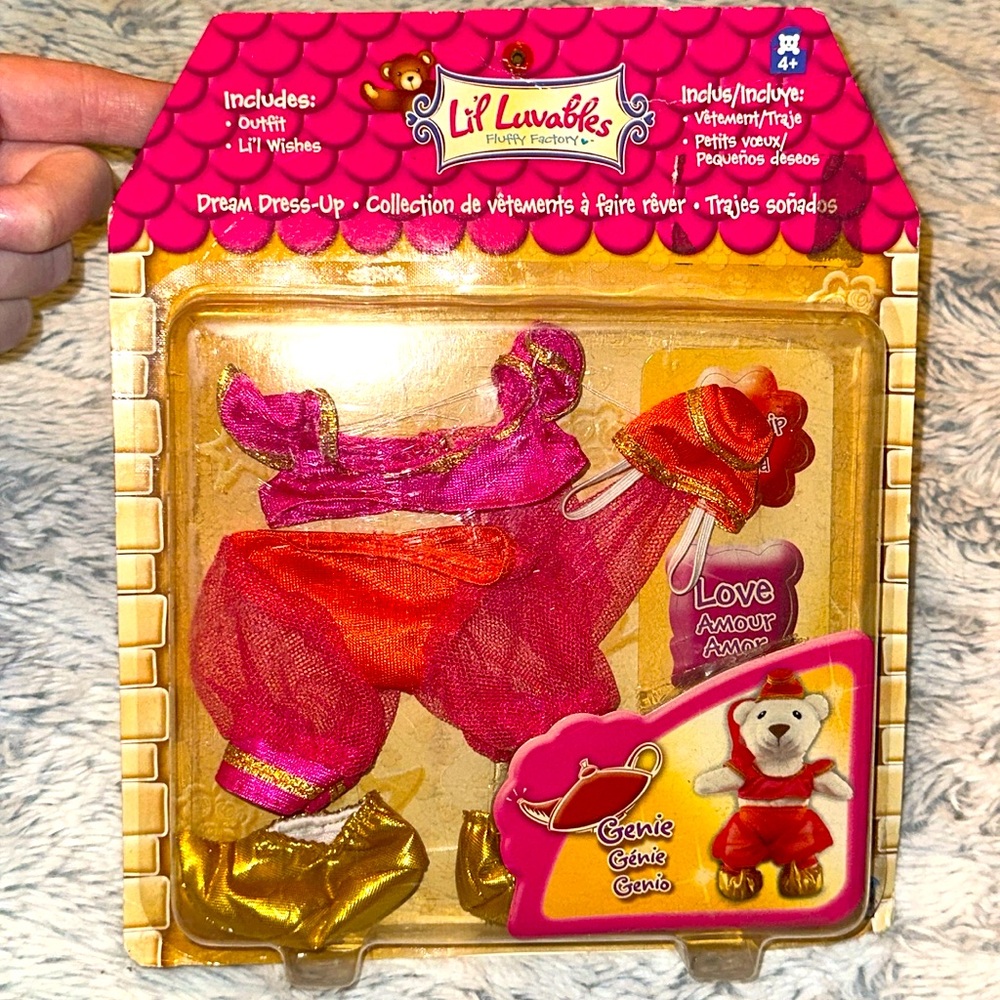 Teddy Bear Genie Outfit Li’l Luvables Fluffy Factory Dream Dress Up NEW